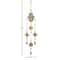 Brown Mango Wood Eclectic Style Windchime, 5" x 32"
